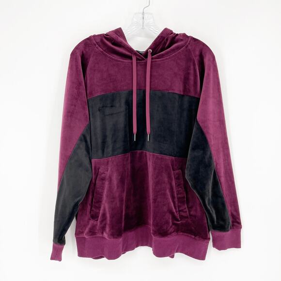Champion Workout Velvet Hooded Sweater Size Large - Picture 1 of 7